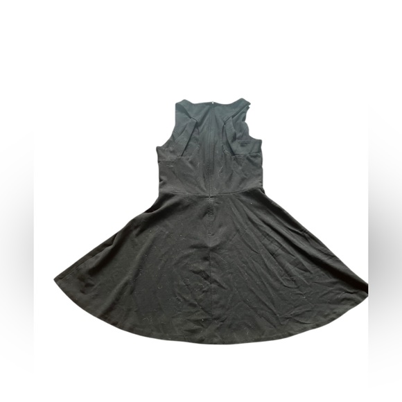 Bar iii  Black dress sleeveless flared skirt - size large - Picture 2 of 4